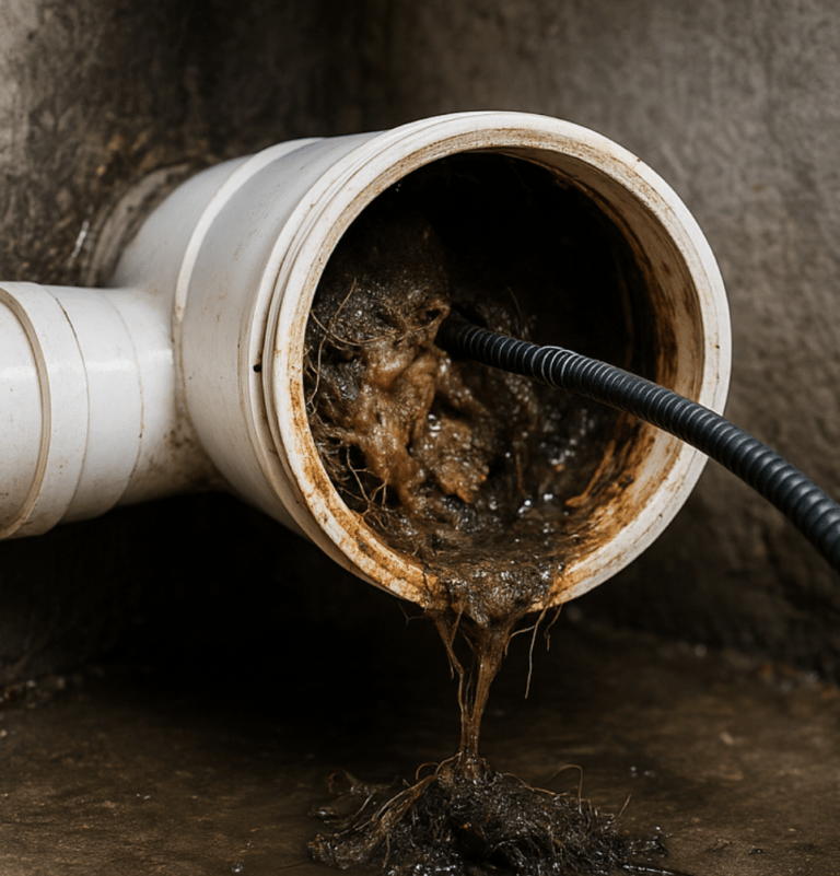 canalisation bouchée